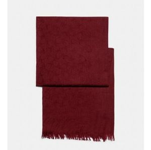 *SOLD* Large Coach burgundy signature wrap